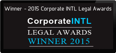 Winner 2015 Corporate INTL Legal Award